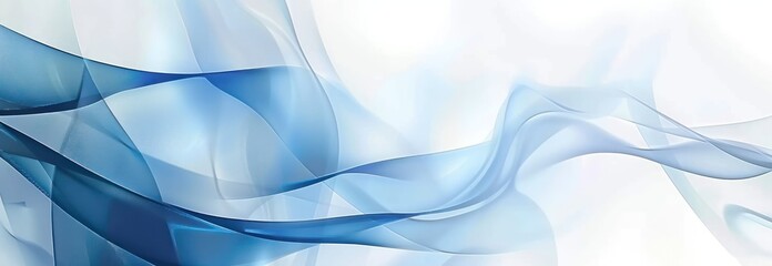 Naklejka premium Abstract Blue Smoke Swirls