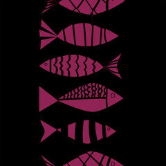 Patterns, fabric patterns, tile patterns, wallpapers, handmade works, embroidery patterns, Asian and tribal styles red