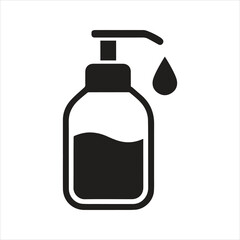 Hand soap icon. Hand wash. Hand sanitizer icon