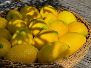 lemons in a basket