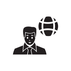 Worldwide business icon