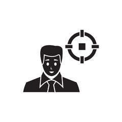 Business aim icon
