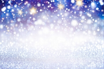 Fototapeta premium Magical Winter Galaxy with Glimmering Sparkles