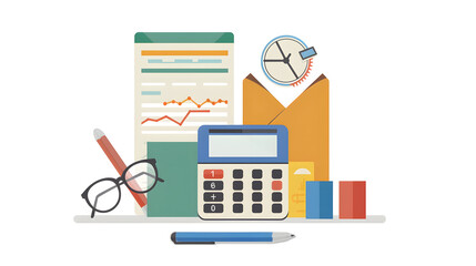Logo, symbol for accountant. Professional Accounting and Finance Audit.  Data analysis and Accounting concept  at Vector  illustration