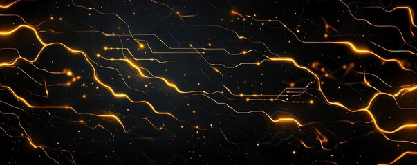 Abstract background of Imagine an energy field with circuit like patterns