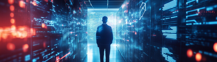 Technology background highlighting data science and digital analytics with a modern design.