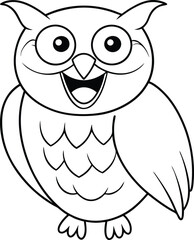 Laughing hawk vector with vibrant colors showing a joyful bird in mid-laugh design for playful themes
