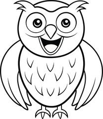 Joyful laughing hawk vector with expressive eyes and lively colors adds a playful flair to your artwork
