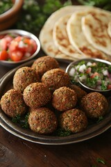 Falafel - Deep-fried chickpea balls, often served in pita bread.