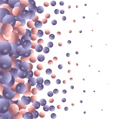 Abstract background with colored balls. Vector extensions. Eps 10