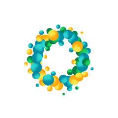 Colorful balloons background. Photo Frame. Eps 10