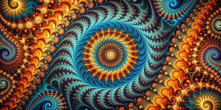 Fractal Dimensions: Self-similarity, iterative patterns, infinite complexity, intricate, mathematical