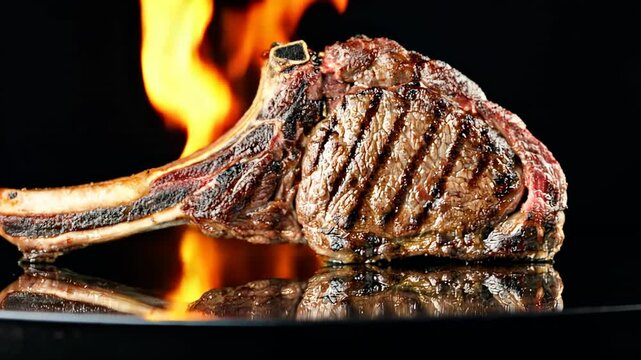Flame-Grilled Tomahawk Steak Perfect for Any Feast