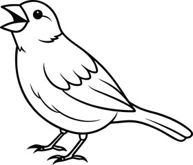 Enjoy the cheerful chirping canary vector perfect for adding a touch of nature to your artwork
