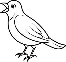 Eye-catching chirping canary vector featuring vivid yellow tones and a lively demeanor

