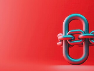 Obraz premium Cybersecurity measures visualized as glowing blue barriers stopping red data streams, cybersecurity, threat containment