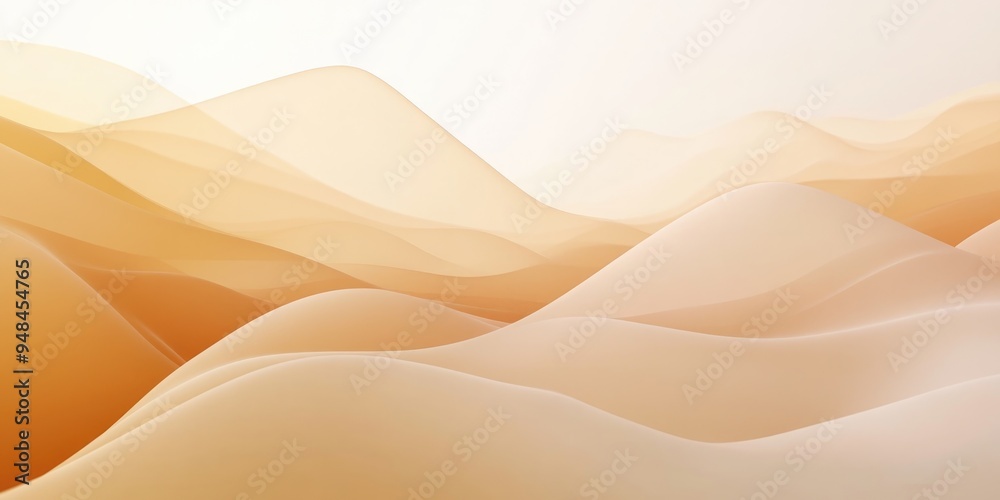 Poster 3d rendering of gradient warm tones with soft lighting on a neutral background subtle warm gradient 