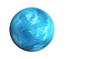 Planet Neptune isolated on a white background
