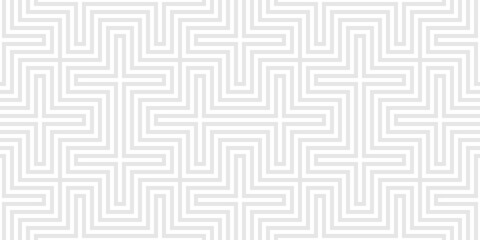 Seamless geometric pattern. Grey and white abstract background with lines.