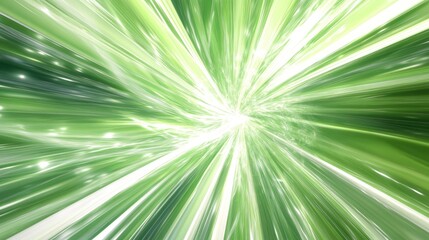 Obraz premium Radial warp effect featuring light green lines
