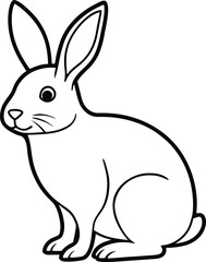 Relaxed rabbit posed peacefully on a soft bed of grass in a lovely garden setting
