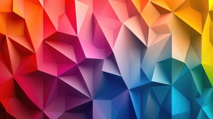 Obraz premium This abstract geometric background features vibrant color variations that create a captivating optical effect