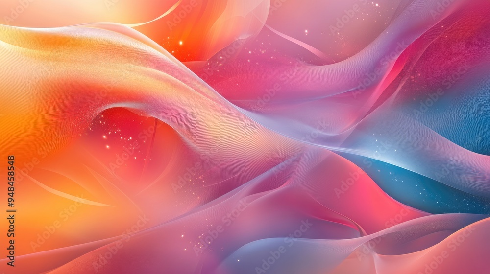 Poster vibrant abstract background with a blend of colors and dynamic patterns