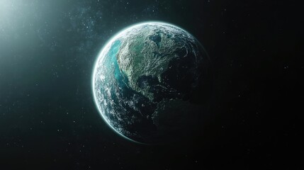 Naklejka premium 3D illustration of a planet featuring a cartoon rendering
