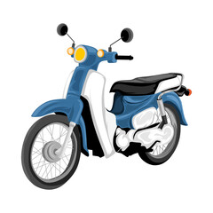 scooter isolated on white