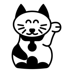 Lucky Cat Solid Black