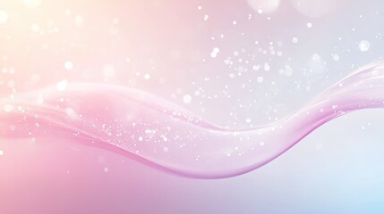 Soft gradient background with light pastels and gentle lighting effects, creating a serene atmosphere for cosmetic product advertising. Plenty of room for branding and copy.