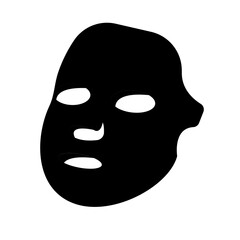 black and white mask