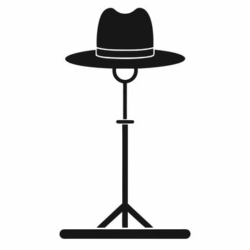 recommend clip art: Hat stand Black silhouette