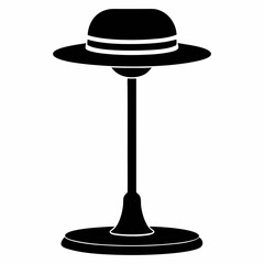 Hat stand Black silhouette