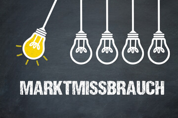 Fototapeta premium Marktmissbrauch 