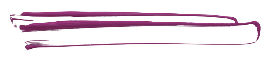 Separate dark purple broken brush strokes on transparent background.