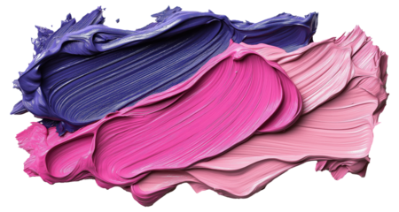 PNG Abstract strokes of purple, pink, and magenta paint