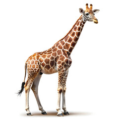 Naklejka premium giraffe isolated on white