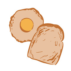 Breakfast Elements Egg with Toast