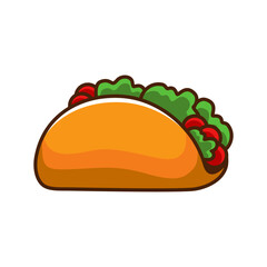 Original Tacos logo vector illustration template