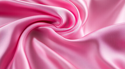 Fototapeta premium Smooth, elegant pink silk or satin texture, ideal for a wedding background or luxurious design. 