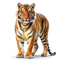 Obraz premium tiger isolated on white background