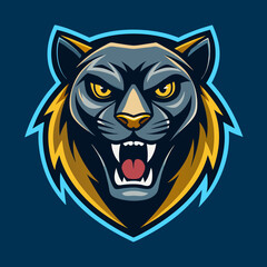 Panther Logo Vector Art Illustration