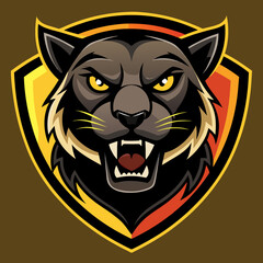 Panther Logo Vector Art Illustration