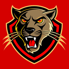Panther Logo Vector Art Illustration