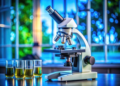 Microscopic Mastery: Sharp, Clean, Educational, Microscope, Science