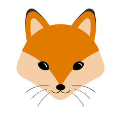 Obraz premium Animal Baby Face Elements Fox