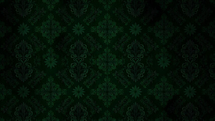 background wallpaper dark green with patterns