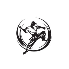 Karate Logos Design Vector Images. Karate Stock Vector Illustration isolated on white background