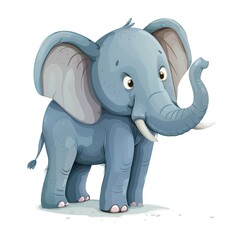 Obraz premium Elephant Spirit animal cartoon isolated whitebackground 16:9